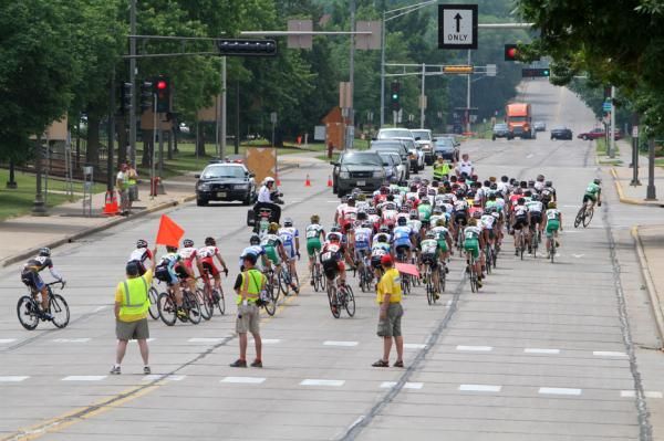 The men leave Menonomie to head out onto the road course.