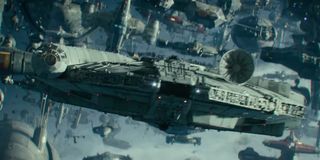 The Millennium Falcon in The Rise of Skywalker