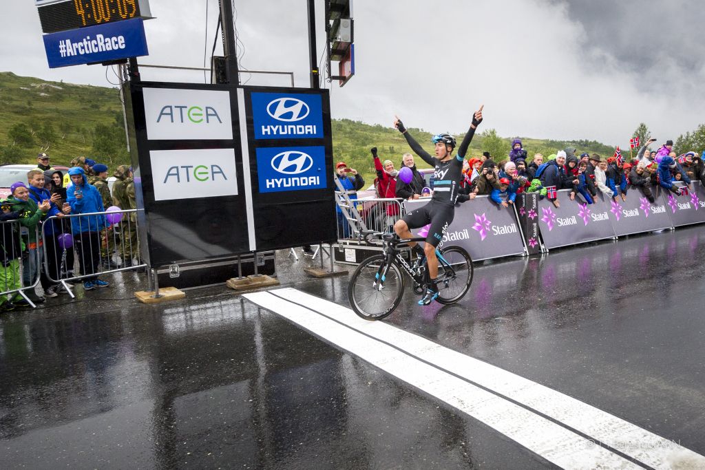 Gianni Moscon (Team Sky) takes the stage 3 victory, his first in the professional ranks