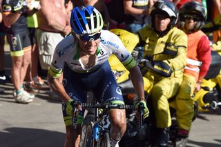 Esteban Chaves on stage sixteen of the 2015 Tour of Spain (Watson)