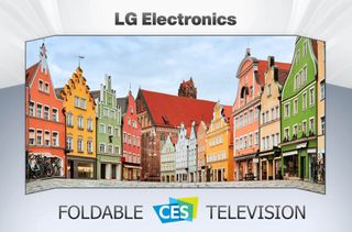 LG Foldable TV render