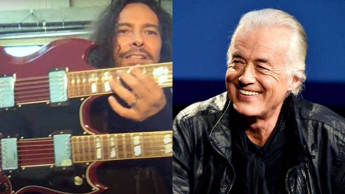 James Shaffer of Korn and Jimmy Page