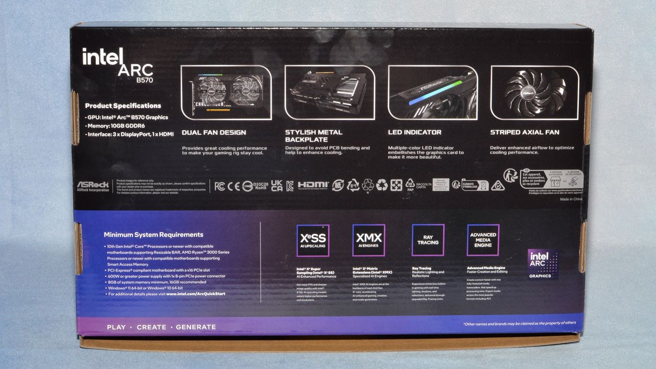 ASRock Arc B570 Challenger OC