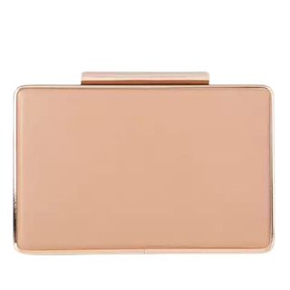 LK Bennett Nina Beige Nappa Leather Clutch