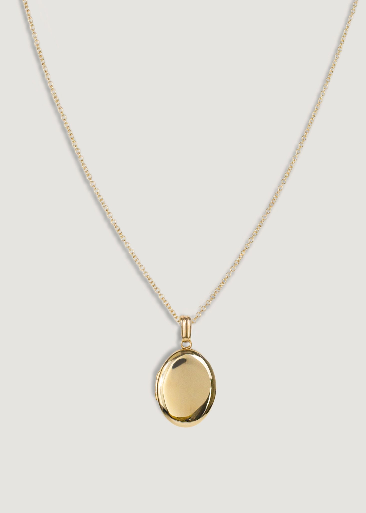 Maison Oval Locket Necklace