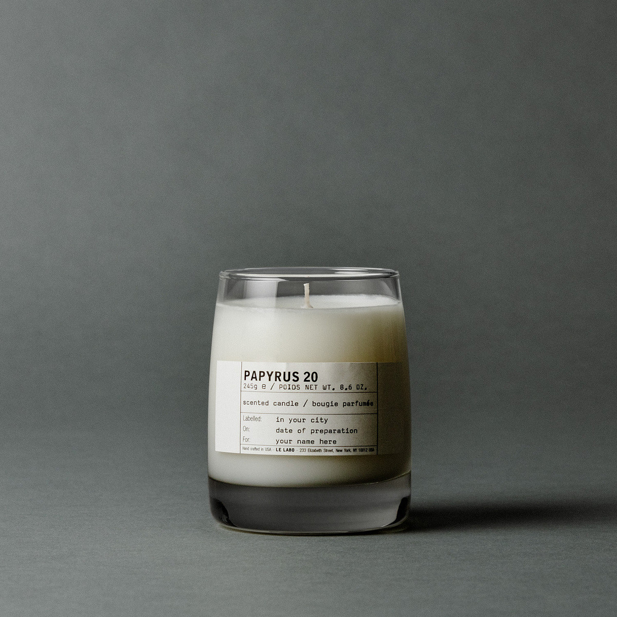 Le Labo Fragrances Papyrus 20 | Classic Candle