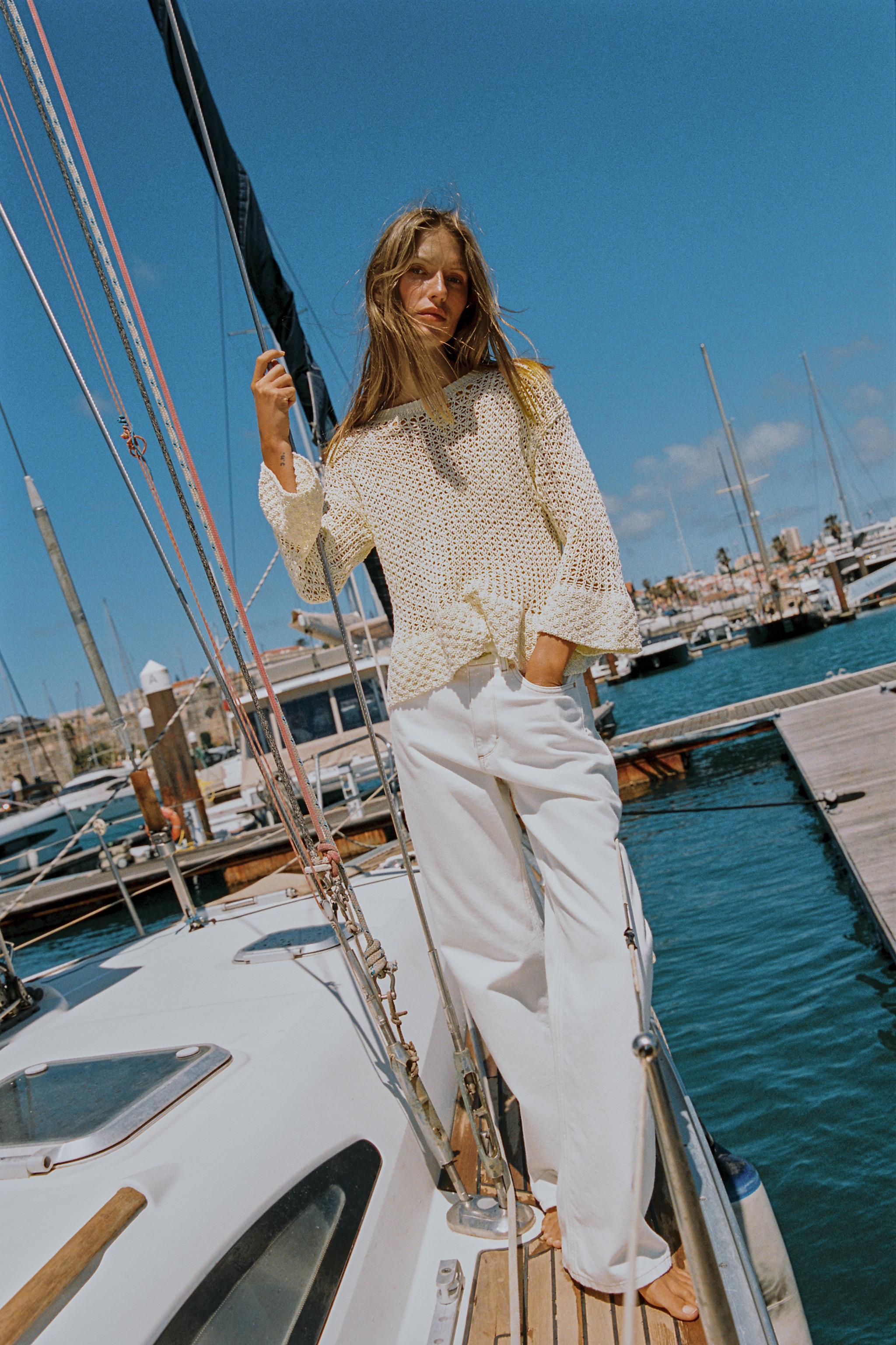 Knit Jumper With Ruffles