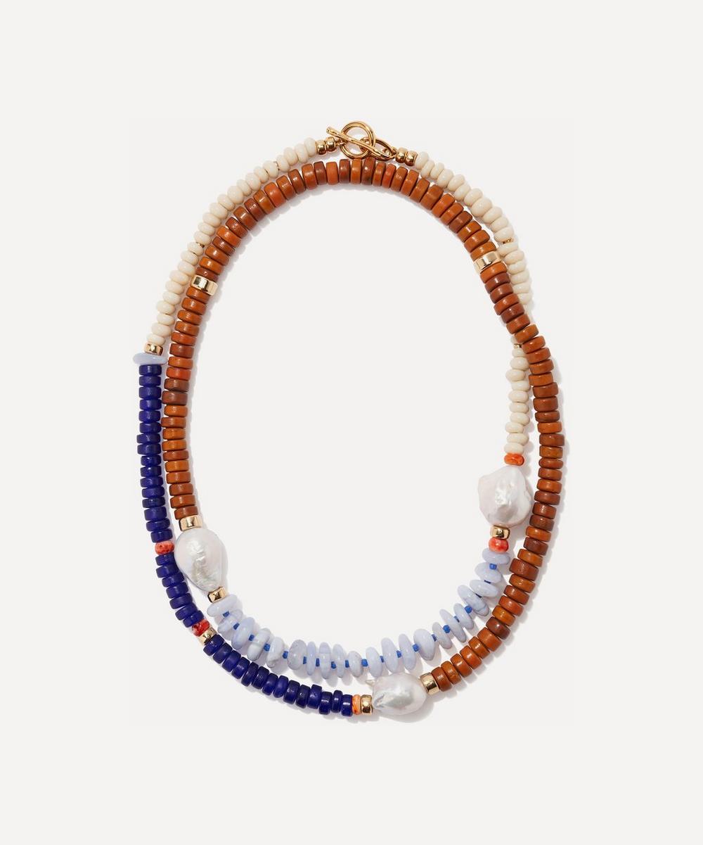 Gold-Plated Cabana Bead Necklace