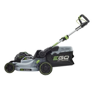 The grey, black and lime green EGO LM1702E-SP 42cm Self-Propelled Lawnmower