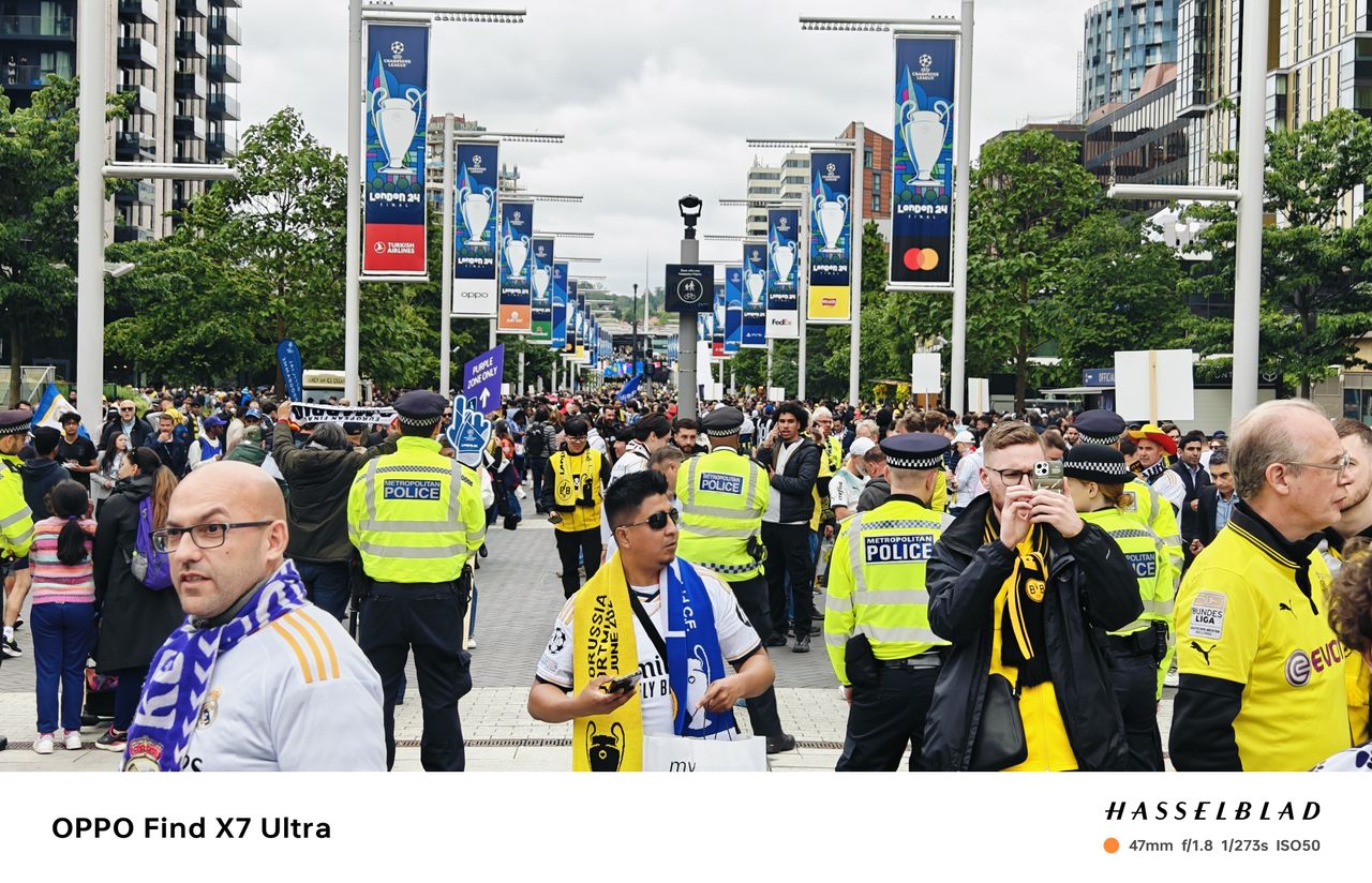 Oppo Find X7 Ultra sample photos &ndash; at UEFA Champions League 2024 final