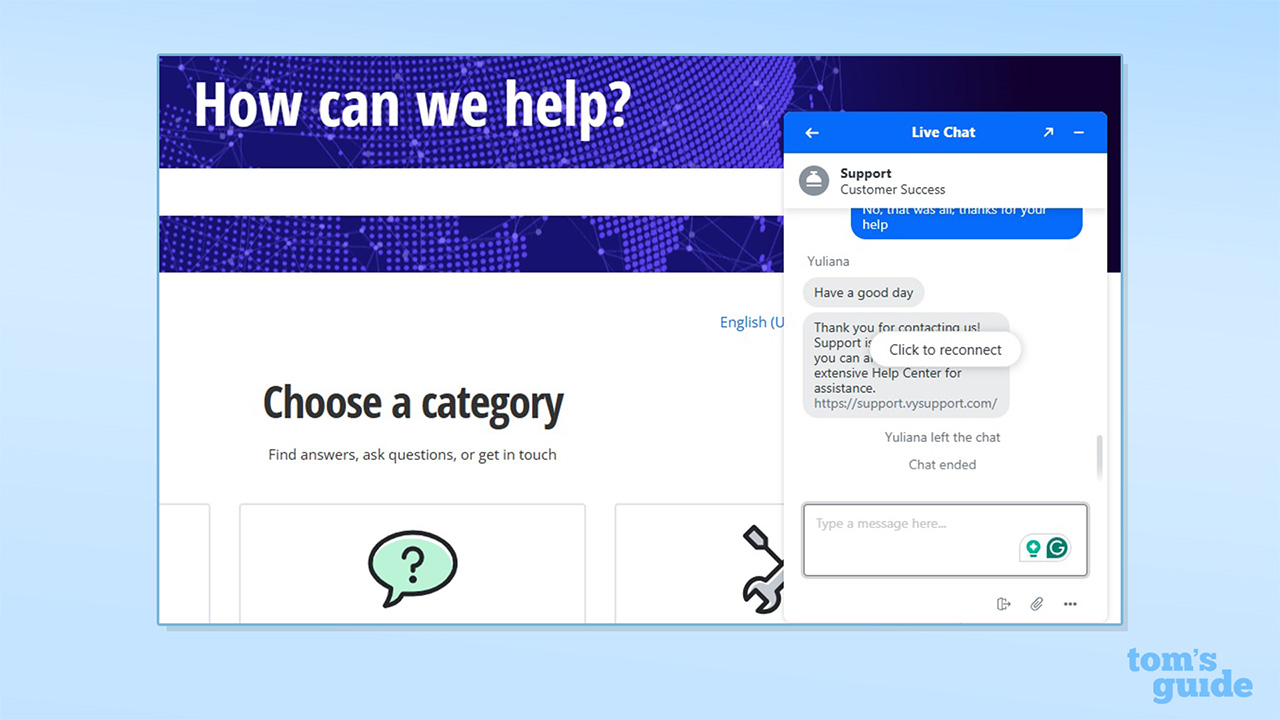 VyprVPN support chat