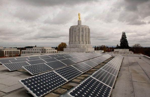 The Oregon State Capitol.