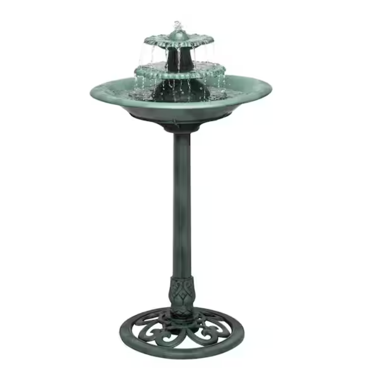 3-Tier Water Fountain in green