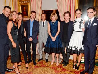 Victoria Beckham, Anna Wintour and guests at the British Fashion Council party