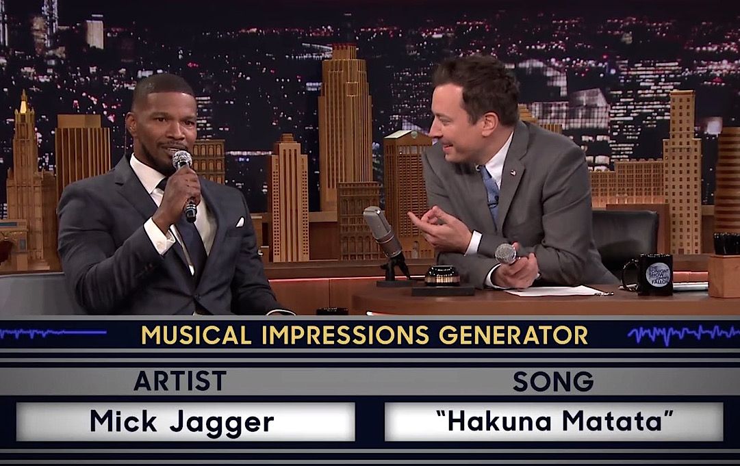 Jamie Foxx and Jimmy Fallon sing songs in other people&amp;#039;s voices