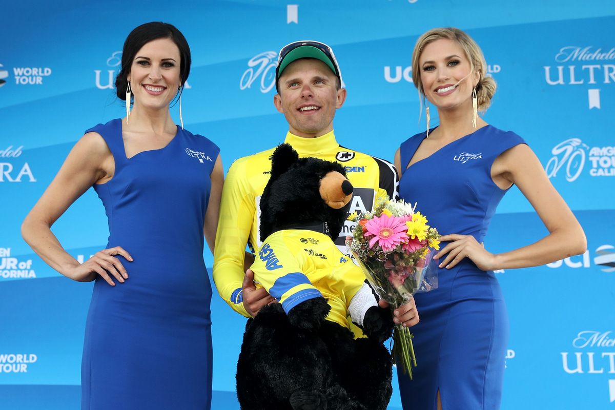 Race leader Rafa Majka (Bora-Hansgrohe)