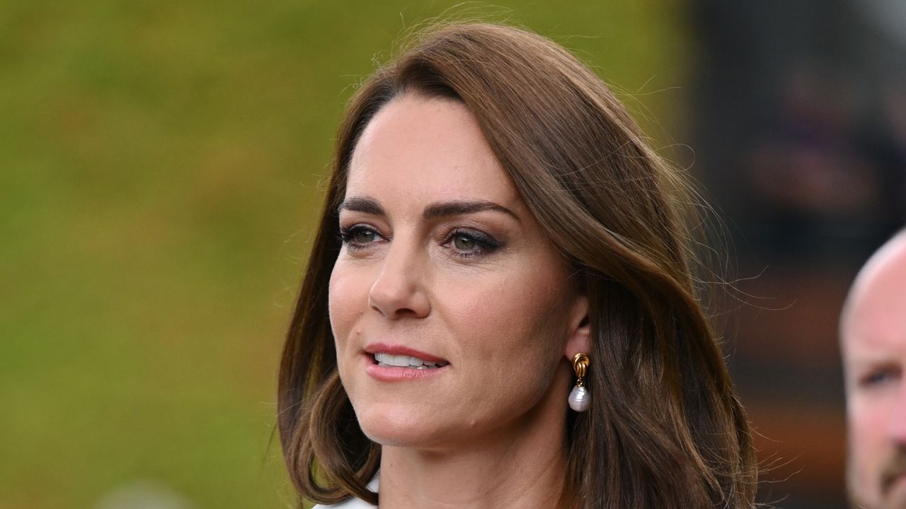 Kate&#039;s cherry red halterneck dress wowed in 2006. Seen here the Princess of Wales attends day two of the Wimbledon Tennis Championships