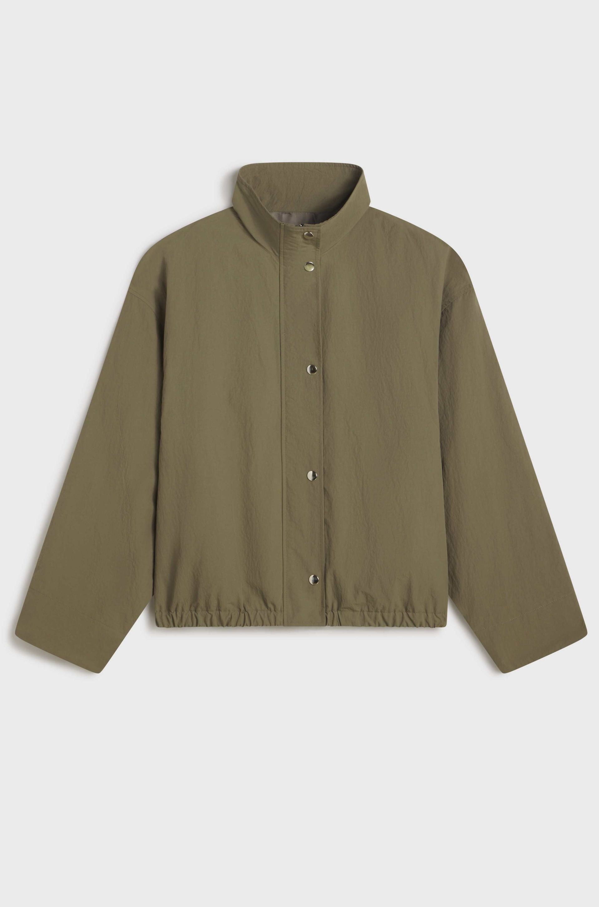 High Neck Jacket - Xs / Khaki
