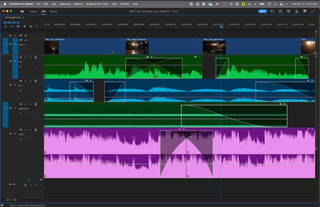 New audio tools in Adobe Premiere Pro include interactive fade handles