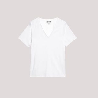 Flat lay image of a white top