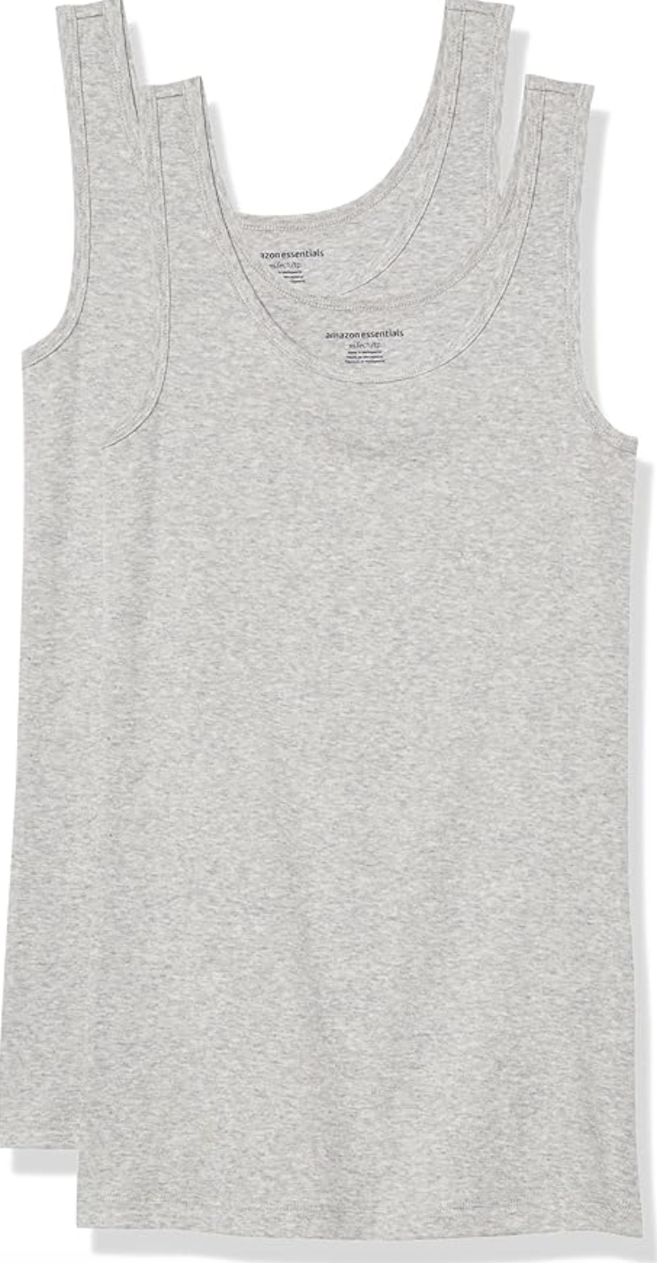 Amazon Essentials, Slim-Fit Tank Top, Pack of 2