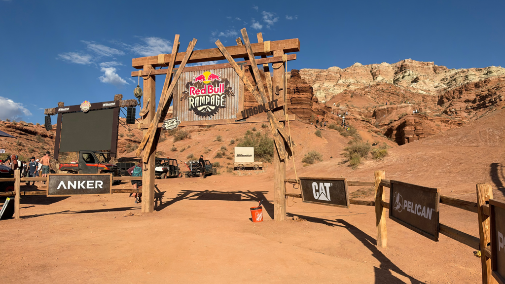 Flypack provided a full portable control room from remote Virgin, Utah, mountain bike race