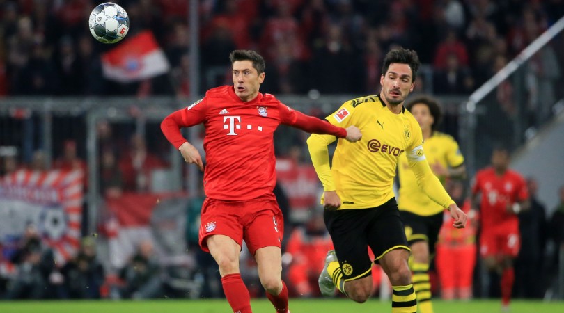 Lewandowski Bayern Munich Hummels Borussia Dortmund