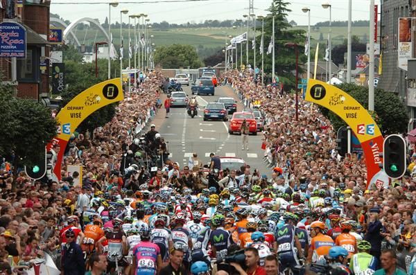 Huge crowds were on hand for stage 2 of the 2012 Tour de France
