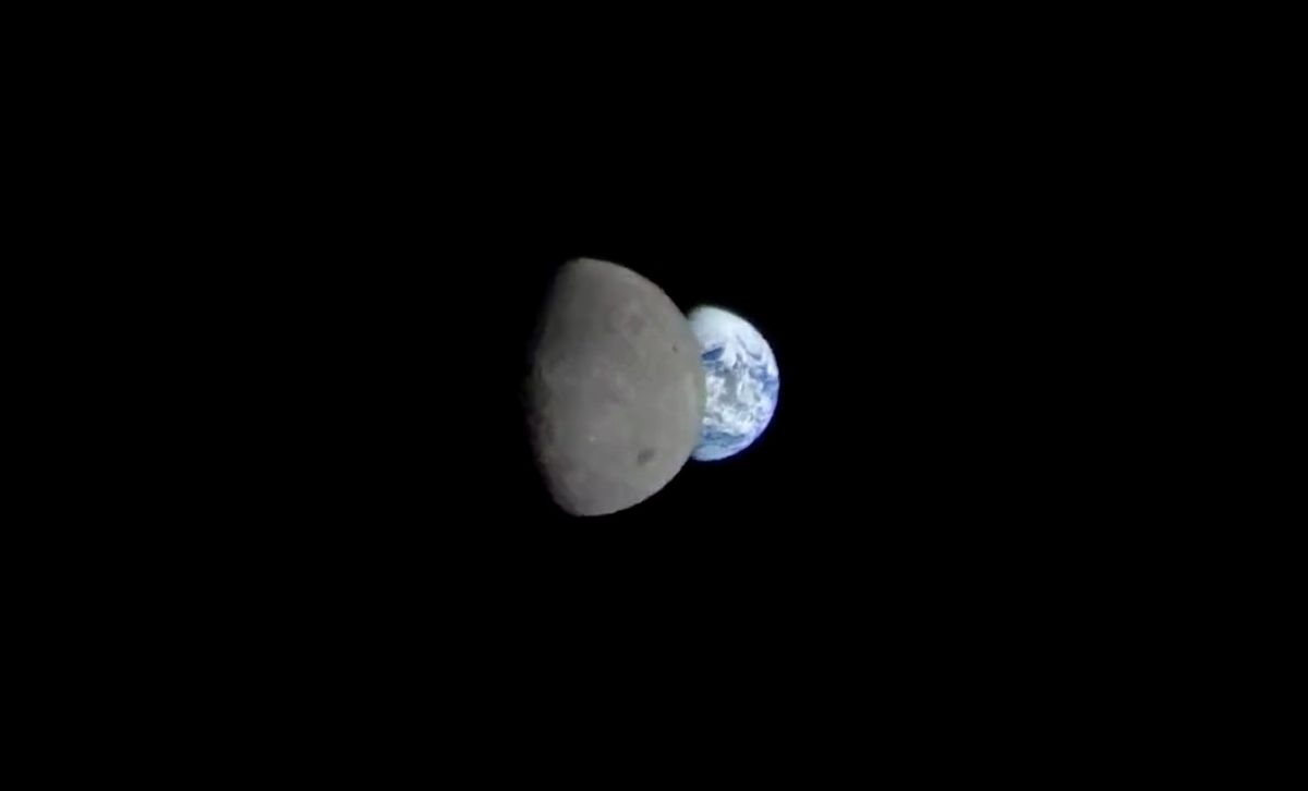 Watch the moon eclipse Earth in stunning video from Artemis 1's Orion spacecraft