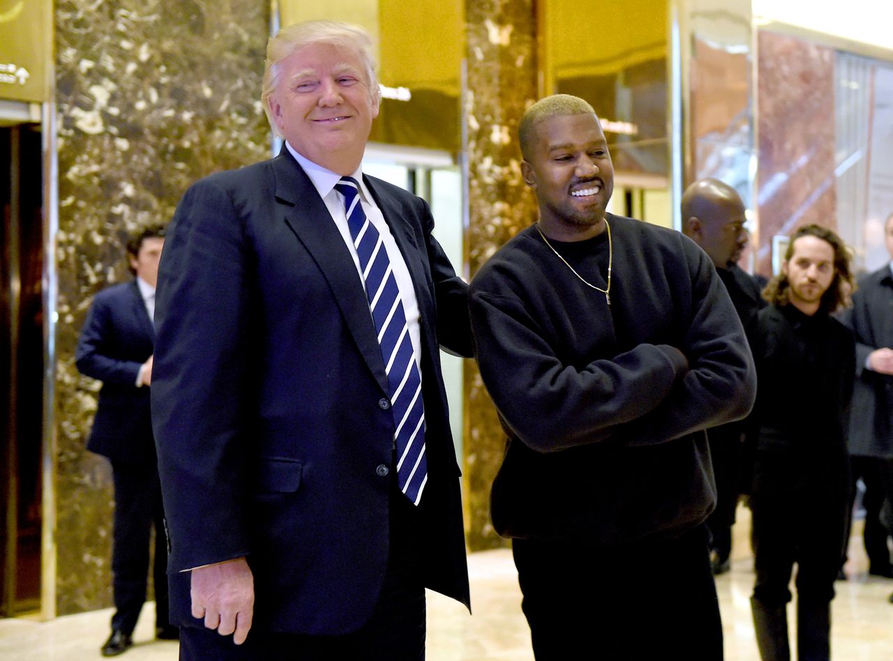 Donald Trump and Kanye West.