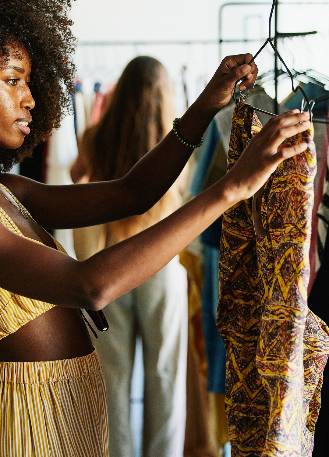 Woman choosing clothes