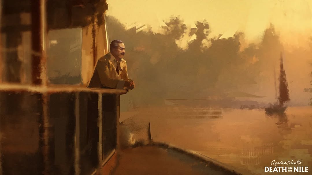 Death on the Nile; concept art for a 70s set video game