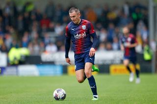 Jed Wallace of West Bromwich Albion runs with the ball during the Pre-Season friendly game between Burton Albion and West Bromwich Albion at Pirelli Stadium on July 22, 2023 in Burton-upon-Trent, England. (Photo by Malcolm Couzens - WBA/West Bromwich Albion FC via Getty Images)