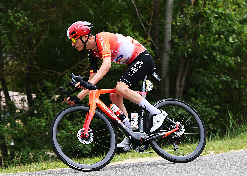 Carlos Rodriguez on stage 17 at the Tour de France