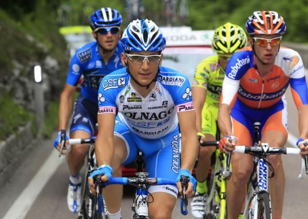 Angelo Pagani (Colnago - CSF) leads the break