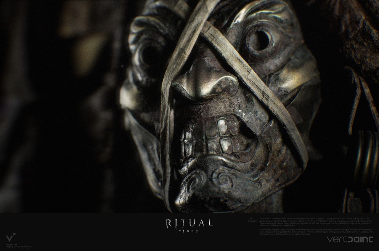 Concept art from Unreal Engine 5 horror game Rital Tides