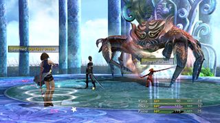 Final Fantasy 10-2's ATB system in action