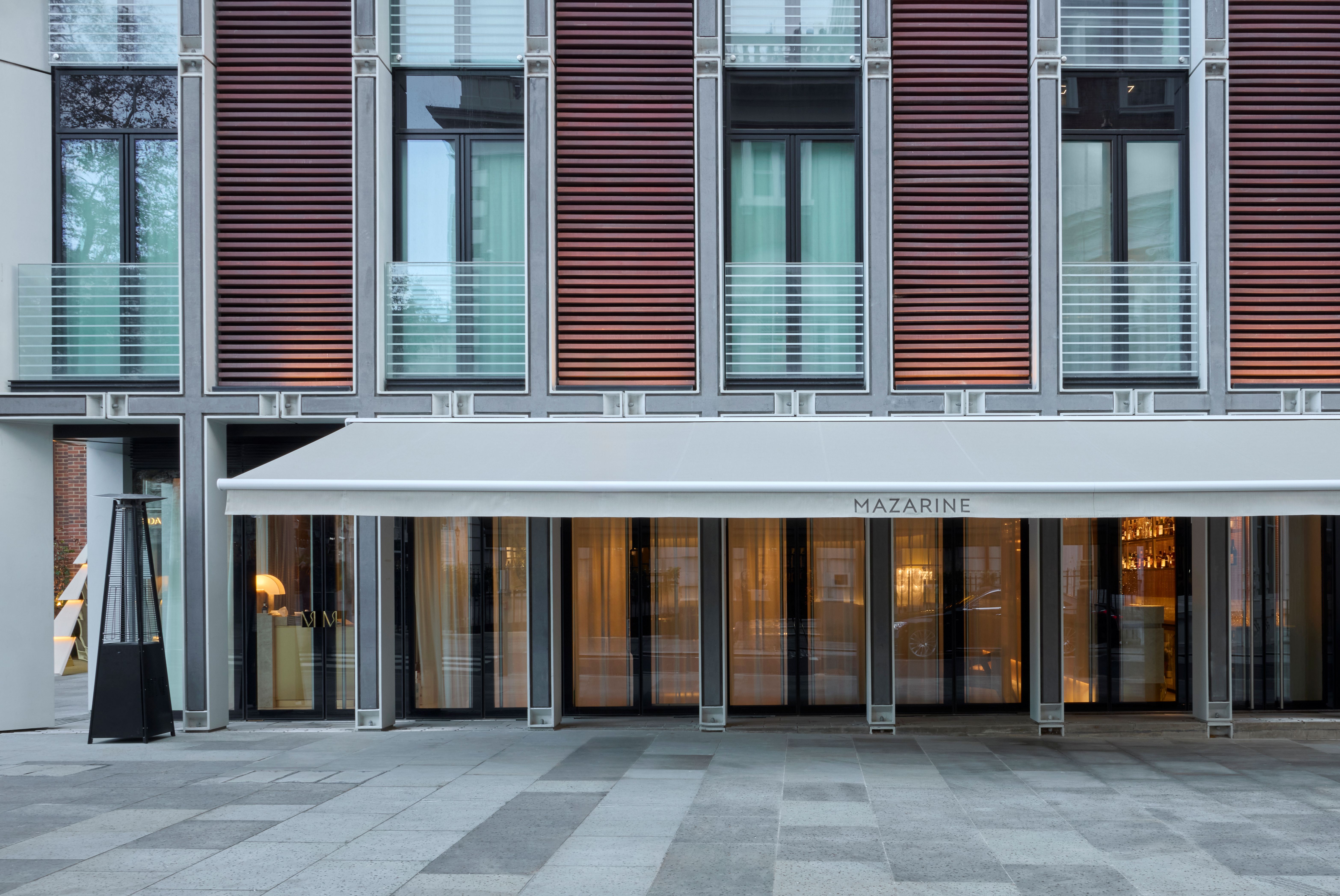 mazarine london restaurant interiors