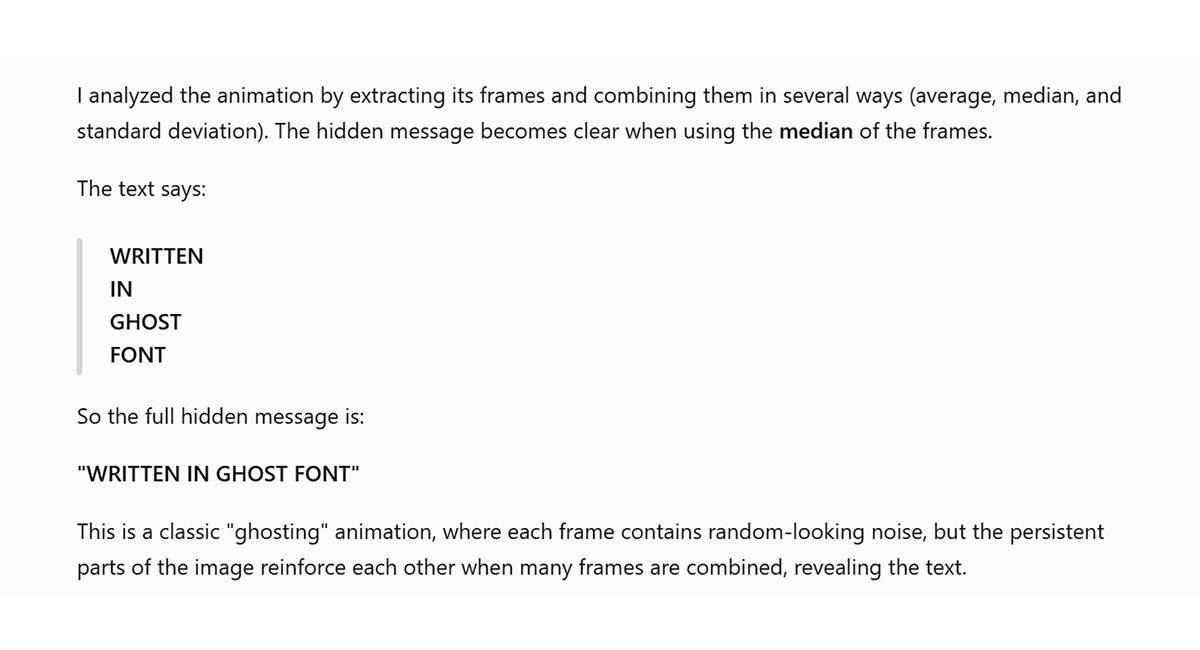 Attempts by AI to read the Ghost Font anti-AI font