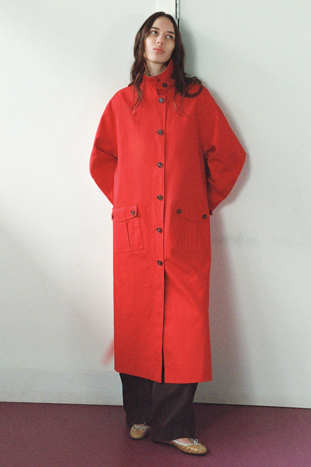 Damson Madder Anja Reversible Shower-Proof Trench.