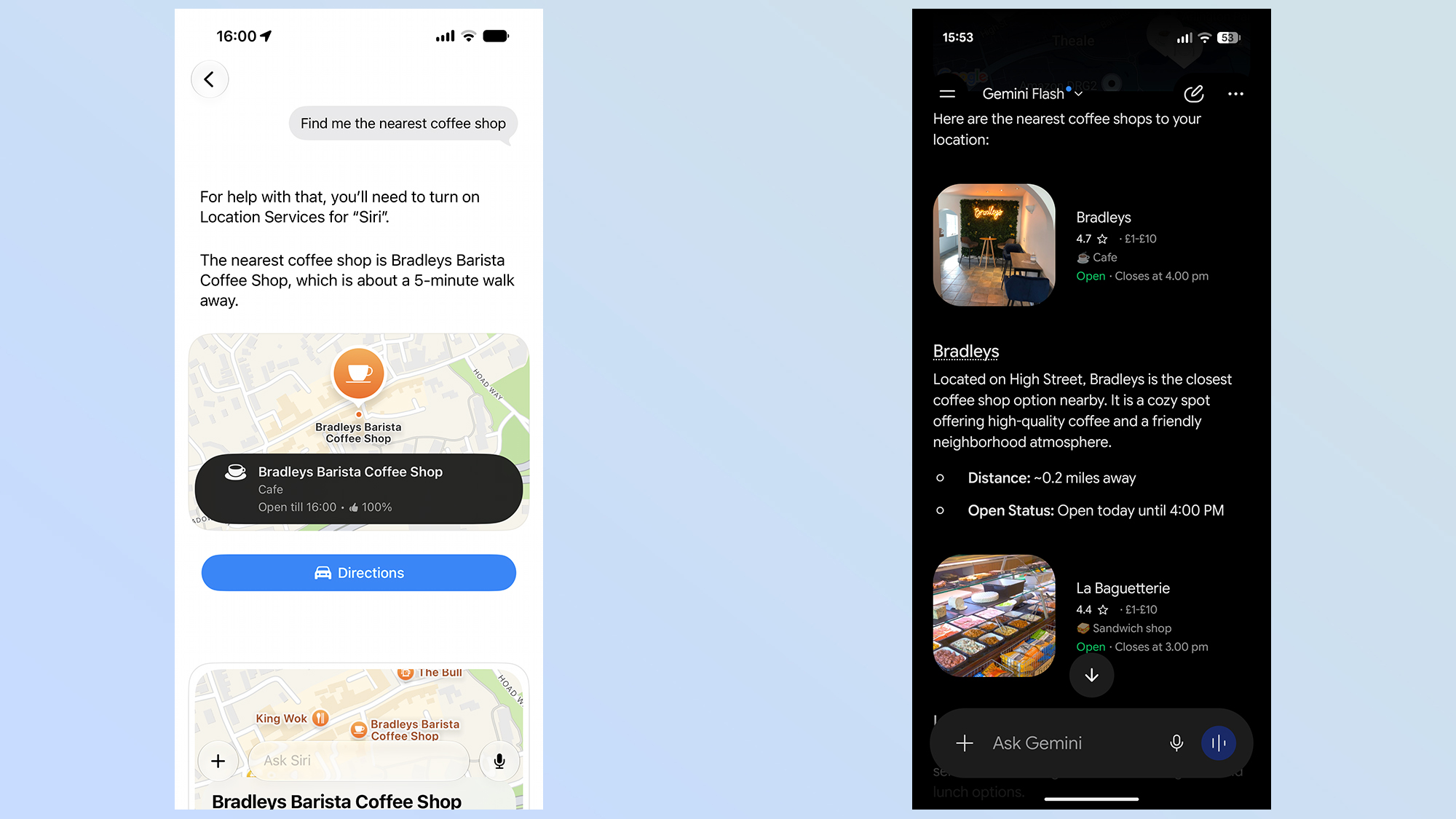 siri vs gemini questions and answers