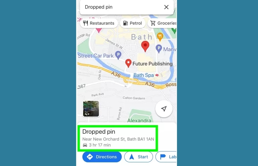how to find coordinates on google maps - pin ios