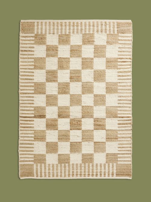 Archive Checkerboard Natural Rug