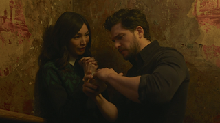 Gemma Chan and Kit Harington in Eternals