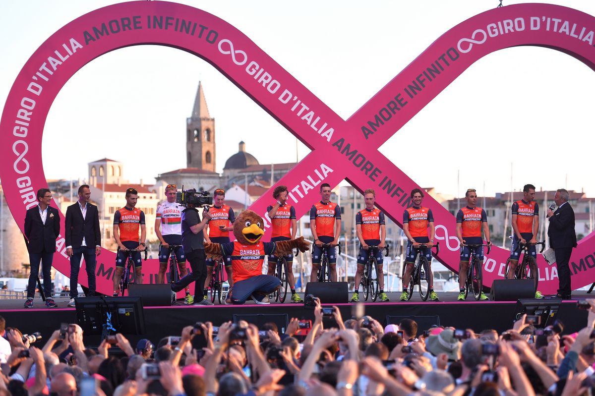 The Bahrain-Merida team makes its Grand Tour debut at the Giro