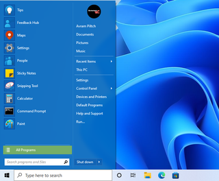 Open-Shell and Windows 10 Classic Taskbar in Windows 11