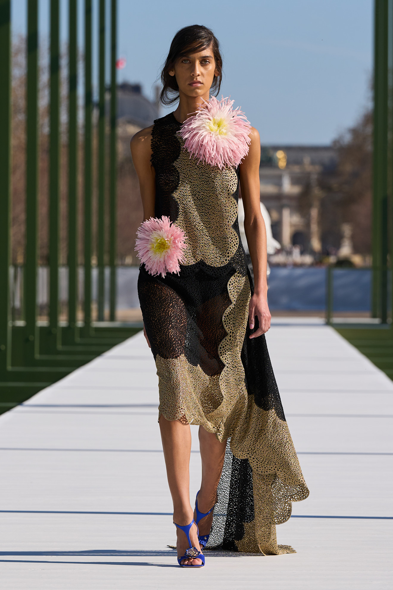 a model walks the christian dior f/w 26 runway.