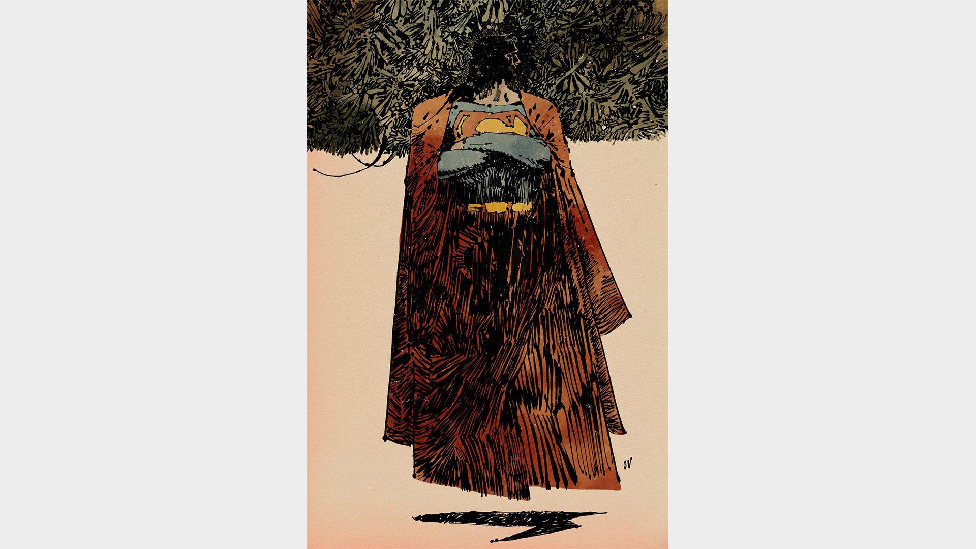 Ashley Wood's variant cover for Superman Unlimited #2.