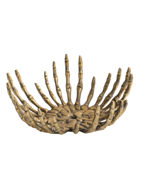 Brass Skeleton Hand Bowl
