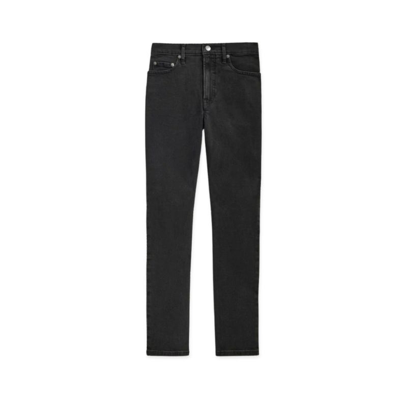 A cutout of black jeans by Everlane